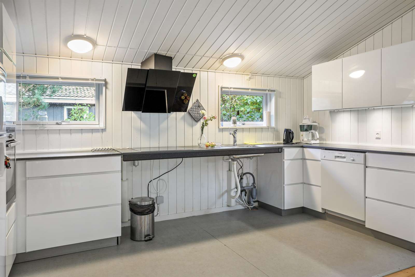 Koekkenet i sommerhuset i Snogebaek Strand