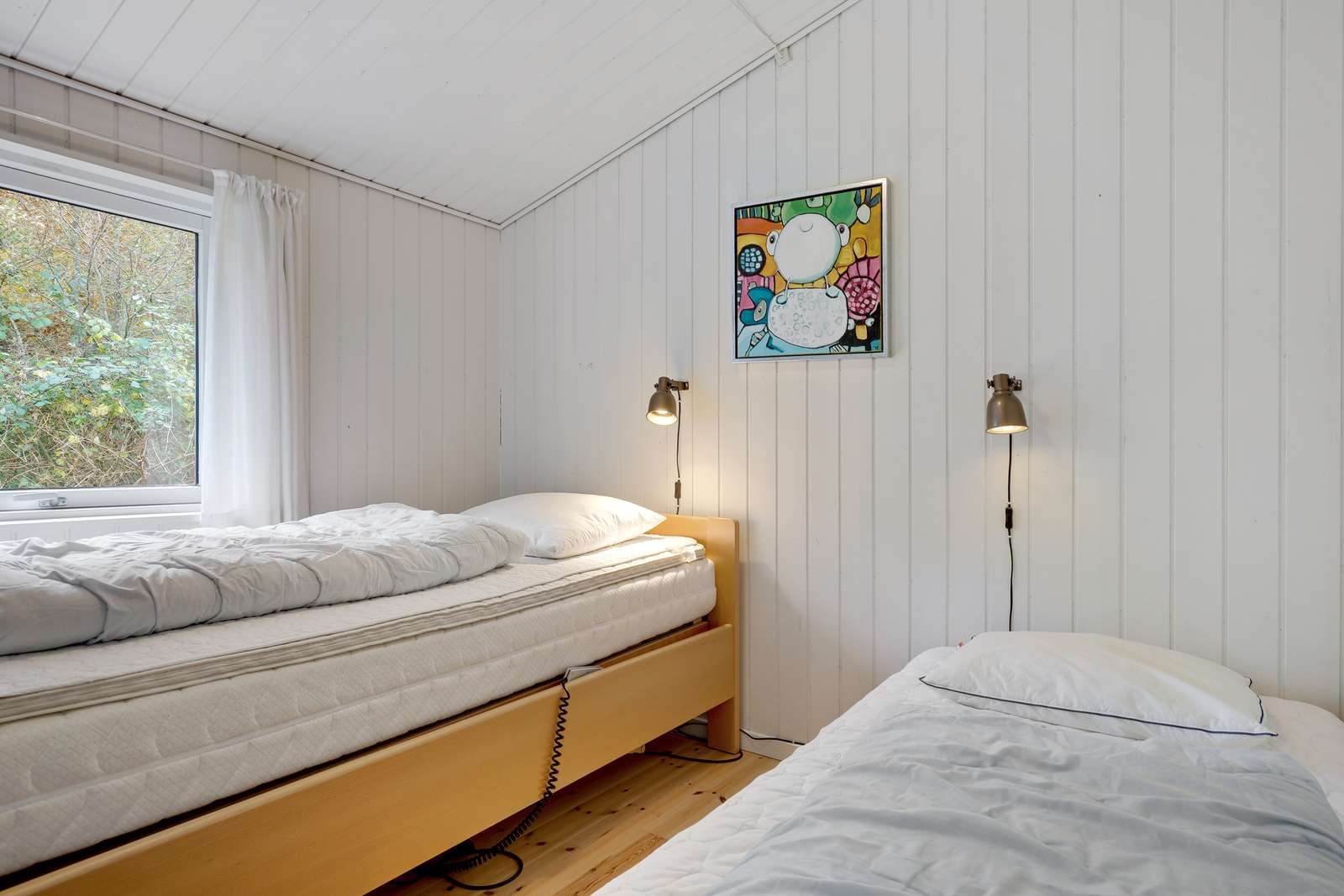 Ekstra sovevaerelse i sommerhuset i Snogebaek Strand