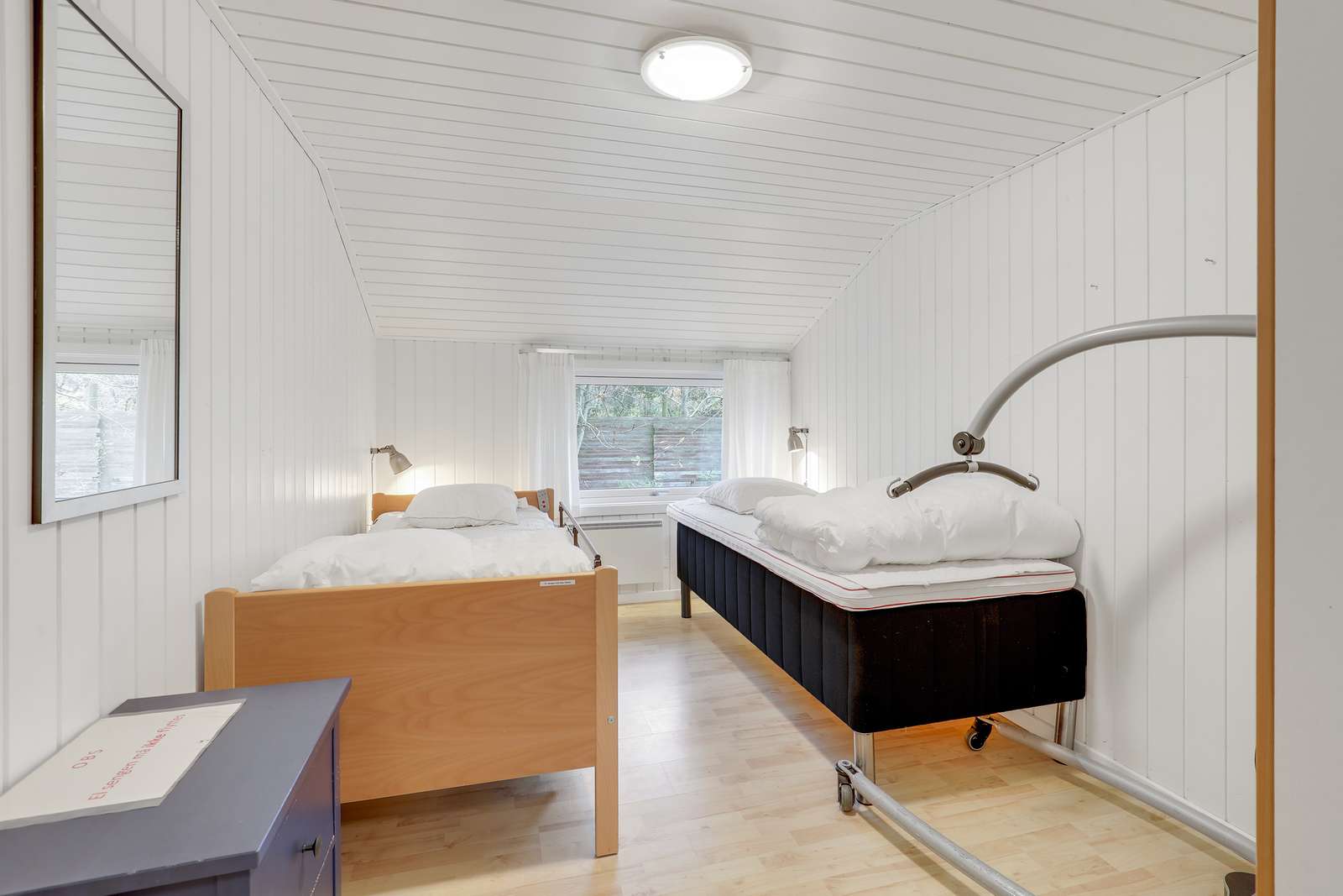 Sovevaerelse i sommerhuset i Balka Strand