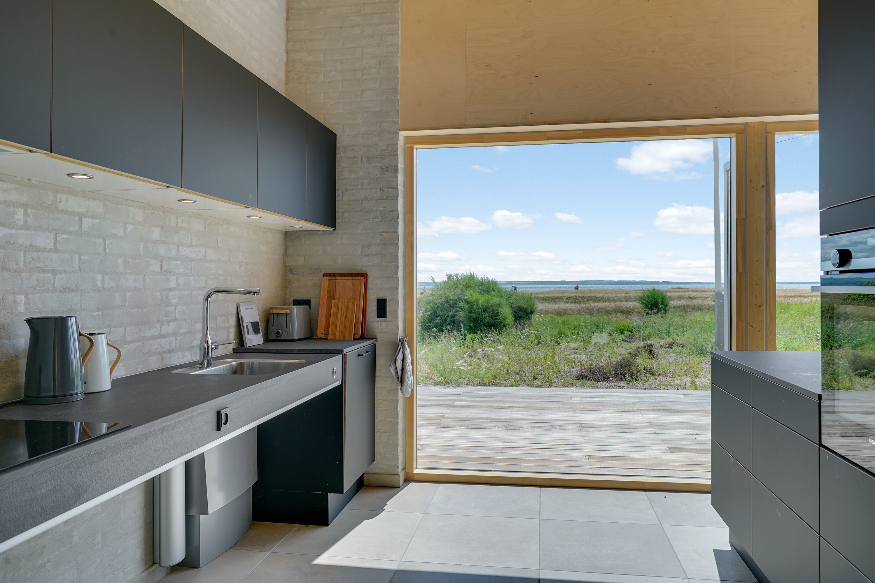 Koekkenet i sommerhuset i Thy.